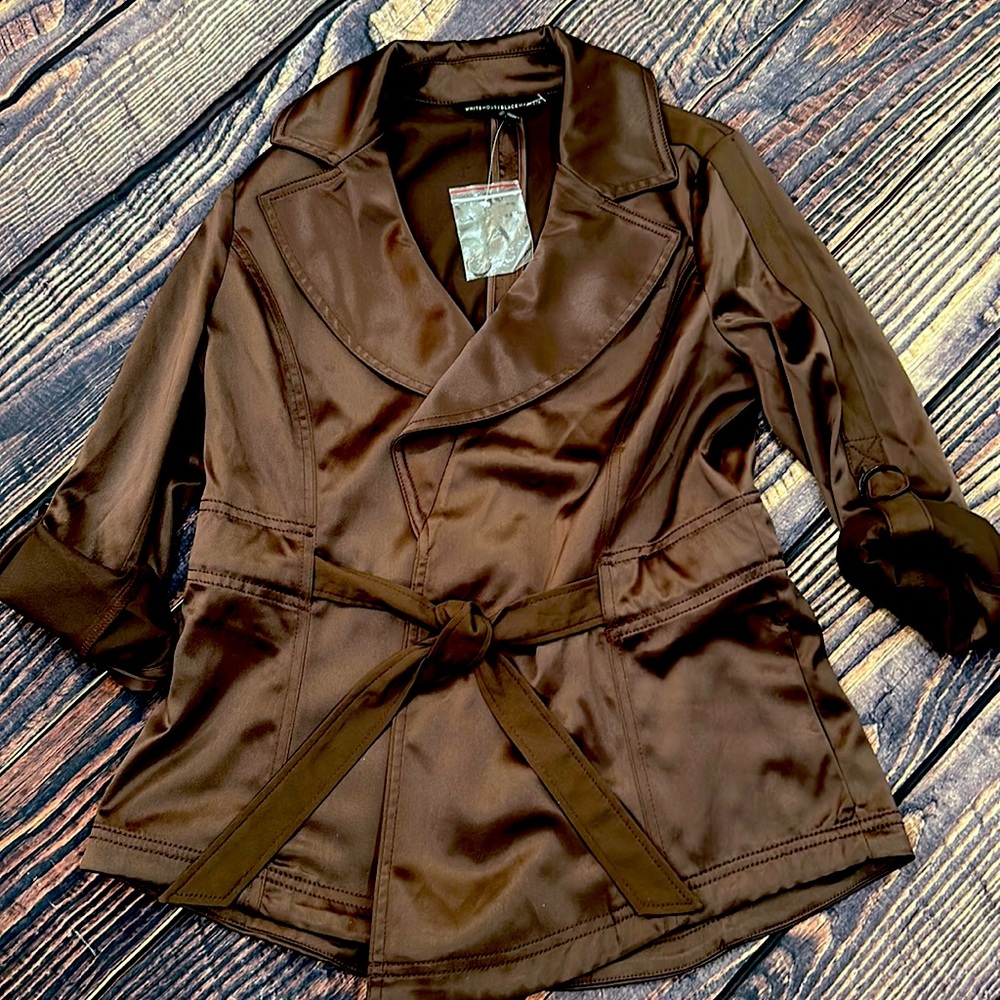White House Black Market Satin-like Jacket